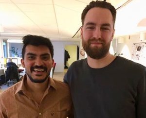 With the client Martin in Sweden